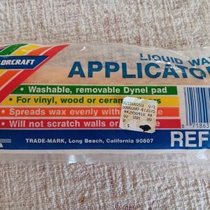 Kolorcraft Vintage Liquid Wax Applicator Dynel Pad Reuseable Washable NWT